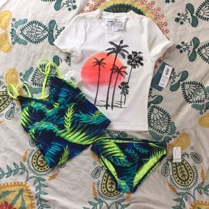 Palm Tree bathing suit set